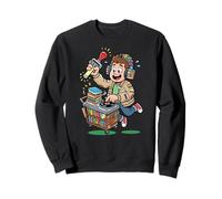 Reading Music Lover Bibliothèque DJ Bibliothèque Chariot Art Sweatshirt