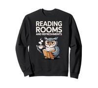 Reading Rooms and Refreshments Hibou Café Amoureux Humour Sweatshirt