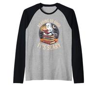 Reading So Good It's Scary Spooky Bookworm Reader - Manche Raglan