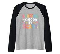 Reading So Good It's Scary Spooky Bookworm Reader |- Manche Raglan
