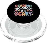 Reading So Good It's Scary Spooky Bookworm Reader |- PopSockets PopGrip pour MagSafe