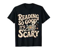 Reading So Good It's Scary Spooky Bookworm Reader - T-Shirt