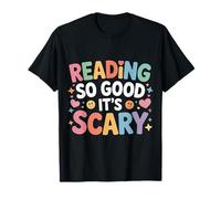Reading So Good It's Scary Spooky Bookworm Reader |- T-Shirt