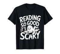 Reading So Good It's Scary Spooky Bookworm Reader - T-Shirt