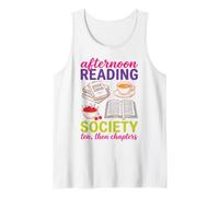 Reading Society Book Lover Afternoon Tea Bookish Reader Débardeur