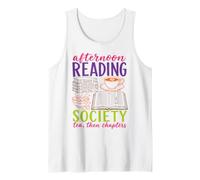 Reading Society Book Lover Afternoon Tea Bookish Reader Débardeur