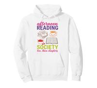 Reading Society Book Lover Afternoon Tea Bookish Reader Sweat à Capuche
