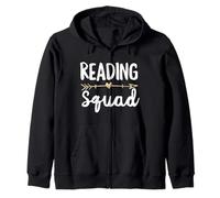 Reading Squad Doodle Professeur Cadeau Arrow Team Reader Sweat à Capuche