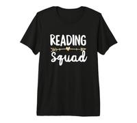 Reading Squad Doodle Professeur Cadeau Arrow Team Reader T-Shirt Haut de Gamme
