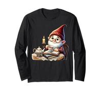 Reading Teacher Gnome With Cup Of Tea And Book For Librarian Manche Longue