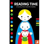 Reading Time: A high-contrast fold-out tummy time book with first words for babies