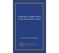 Readings in English prose of the nineteenth centur