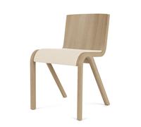 Audo Copenhagen Chaise Ready assise rembourrée Natural oak-Audo Bouclé 02