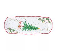READY FOR CHRISTMAS Plat de service rectangulaire Cake Porcelaine Easylife 37 x 14 cm