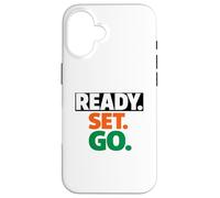 Ready Go Marathon Go Time Get Moving Sprinter, Course de 10 km et 5 km Coque pour iPhone 16