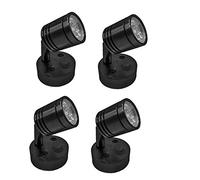 READY NAB-2 Lot de 4 spots de lecture LED 12 V pour camping-car, caravane, bateau avec interrupteur marche/arrêt Blanc
