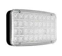 READY Plafonnier LED 12 V-24 V avec interrupteur marche/arrêt pour caravane/camping-car/remorque/bateau, Montage en surface