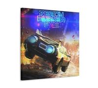 - Ready Player One Out Classic Movie Poster Peinture décorative sur toile Art mural pour salon, chambre à coucher, art mural, impression d'image moderne, décoration de salle familiale, 50 x 50 cm