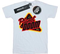 Ready Player One - T-shirt garçon "Planet Doom" BI33011 (116) (Blanc)