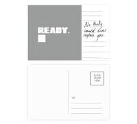 Ready Start Carte postale art déco pour anniversaire de mariage