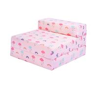 Ready Steady Bed Canapé-lit Enfant Pliable | Chaise-lit pour Enfants Imperméable pour Une Personne | Mobilier Confortable pour Tout-Petits pour Salon, Salle de Jeux, Chambre à Coucher (Arc-en-Ciel)