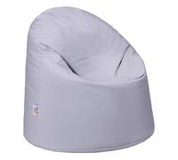 Ready Steady Bed Chaise Bean Bag | Siège BeanBag Confortable pour l'intérieur et l'extérieur | Meuble pour Enfants résistant à l'eau | Conception Ergonomique Durable et Confortable (Argent)