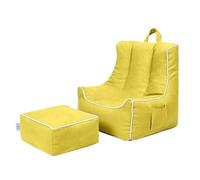 Ready Steady Bed Fauteuil Poire Ergonomique avec Pouf | Fauteuil pour Salle de Jeux Securise (Citron)