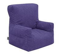 Ready Steady Bed Fauteuil Poire pour Enfant | Mobilier en Velours côtelé Confortable pour Enfants | Fauteuil Poire Ergonomique | Siège sûr et Doux pour Enfants | Canapé de Salle de Jeux (Violet)