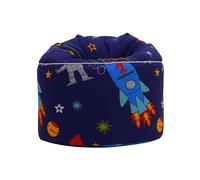 Ready Steady Bed Fauteuil poire pour enfants | Pouf confortable pour salle de jeux intérieure | Siège de canapé rond et doux pour les enfants | Meuble ergonomique pour tout-petits (Garçon de l'Espace)