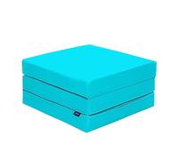 Ready Steady Bed Matelas pliable simple en Z | Lit cube Z pliable résistant à l'eau | Salon chambre d'enfant | Pouf futon confortable | Fauteuil confortable durable léger (turquoise)