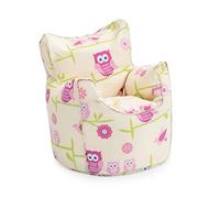 Ready Steady Bed Pouf pour enfant confortable ergonomique doux et sûr Motifs chouettes