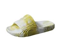 Ready Stock Chaussons de qualité originale pour homme et femme Claquettes confortables pour homme et femme, jaune, 38 EU