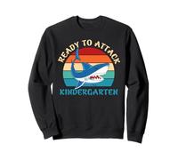 Ready to Attack Kindergarten Shark Funny Back to School Sweatshirt