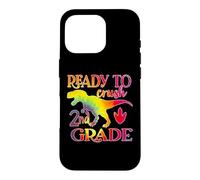 Ready to Crush 2nd Grade Dinosaur Back to School Tie Dye Coque pour iPhone 16 Pro