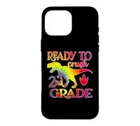 Ready to Crush 2nd Grade Dinosaur Back to School Tie Dye Coque pour iPhone 16 Pro Max