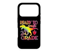 Ready to Crush 2nd Grade Dinosaur Back to School Tie Dye Coque pour iPhone 17 Pro