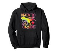 Ready to Crush 2nd Grade Dinosaur Back to School Tie Dye Sweat à Capuche