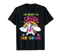 Ready to Crush 3rd Grade Dabbing Unicorn Back to School T-Shirt