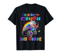 Ready to Crush 3rd Grade Unicorn Monster Truck Back School T-Shirt