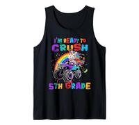 Ready to Crush 5th Grade Unicorn Monster Truck Back School Débardeur