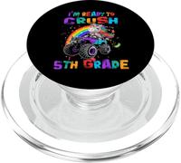Ready to Crush 5th Grade Unicorn Monster Truck Back School PopSockets PopGrip pour MagSafe