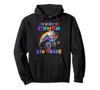 Ready to Crush 5th Grade Unicorn Monster Truck Back School Sweat à Capuche