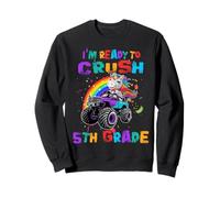 Ready to Crush 5th Grade Unicorn Monster Truck Back School Sweatshirt