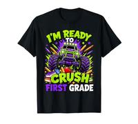 Ready to Crush First Grade Monster Truck Back to School Boy T-Shirt