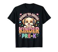 Ready to Crush Kinder Pré-K Chiot Mignon Premier Jour d'école T-Shirt
