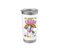 Ready To Crush Pre-K Dabbing Unicorn Back To School Gobelet isotherme en acier inoxydable double paroi