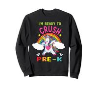Ready to Crush Pre-K Dabbing Unicorn Back to School Sweatshirt