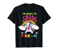 Ready to Crush Pre-K Dabbing Unicorn Back to School T-Shirt