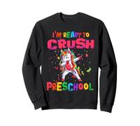 Ready to Crush Preschool Dabbing Unicorn Back to School Sweatshirt