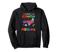 Ready to Crush Preschool Unicorn Monster Truck Back School Sweat à Capuche